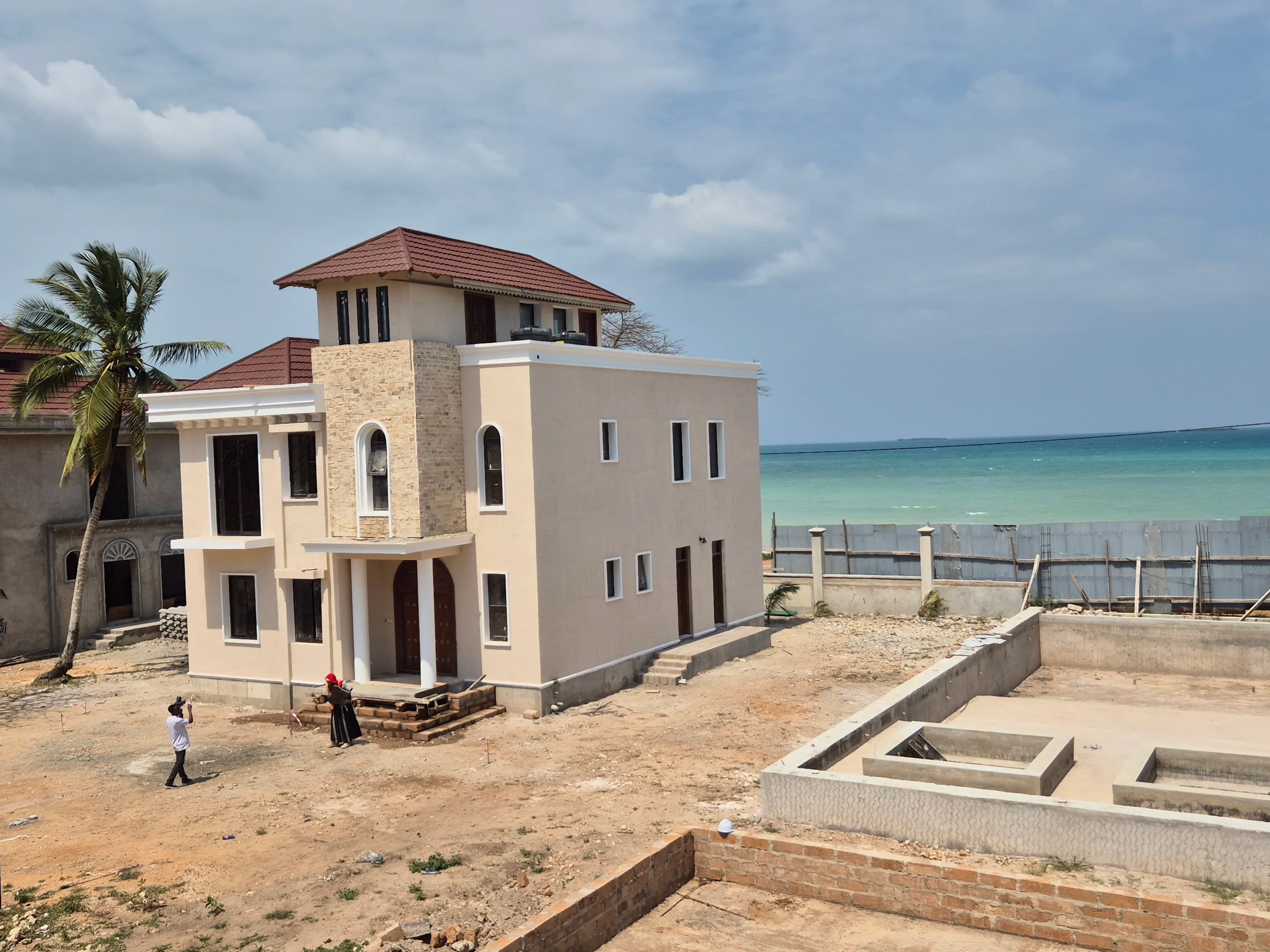 Completed Beachfront Villa with Ocean Views